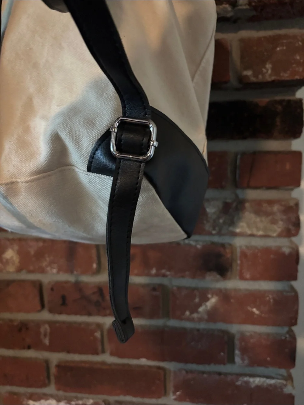 Deux Lux Demi Two-Tone Cream and Black Mini Backpack